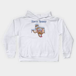 Merry Texmas - Gingerbread House Kids Hoodie